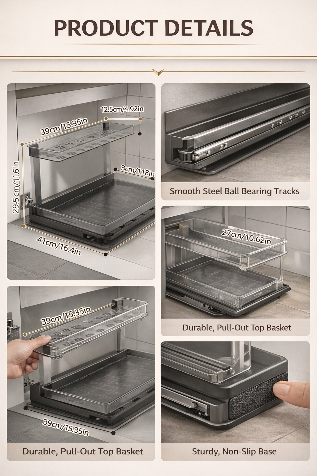 Under Sink Storage Organizer